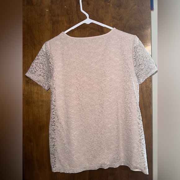 Calvin Klein Blush Lace Top - Picture 7 of 11